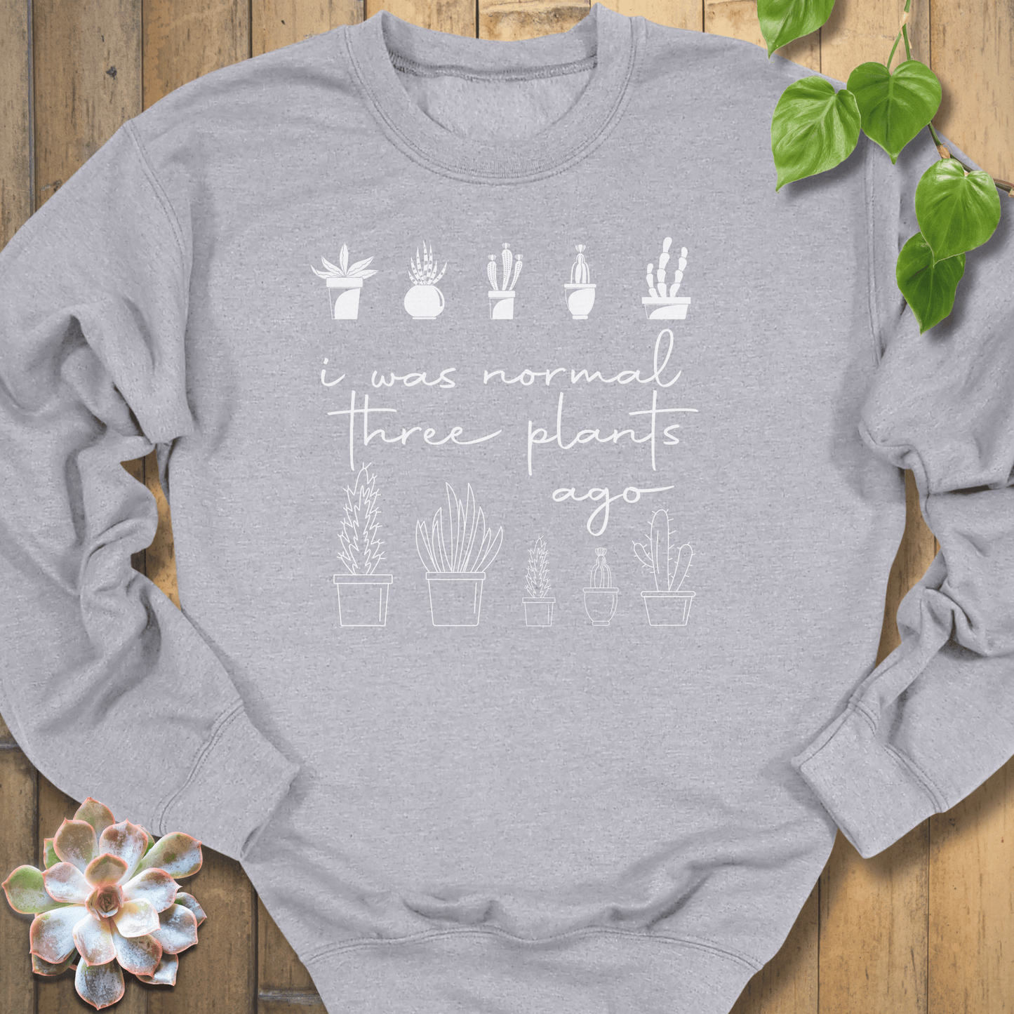 Sport Grey / S I Was Normal Sweatshirt Sweatshirt