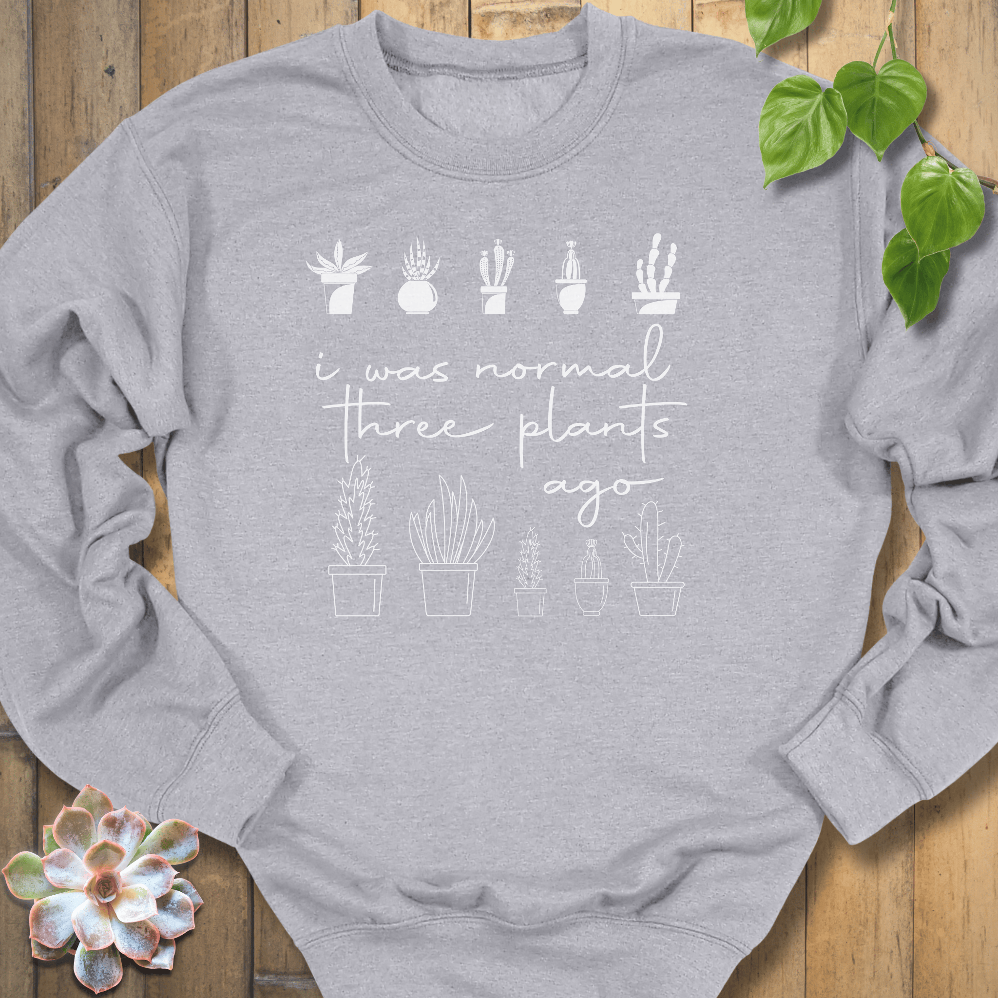 Sport Grey / S I Was Normal Sweatshirt Sweatshirt