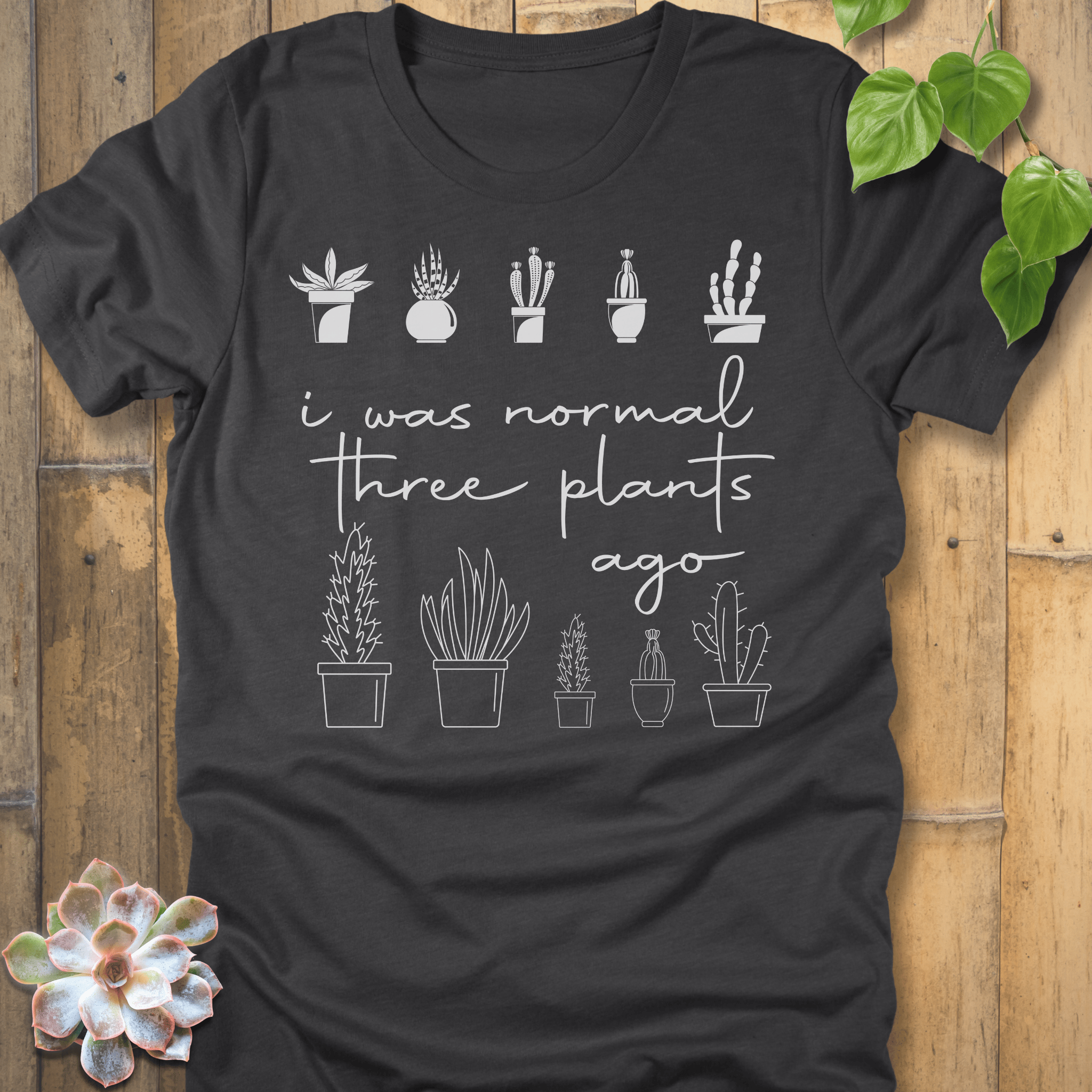Dark Grey Heather / S I Was Normal T-Shirt T-Shirt