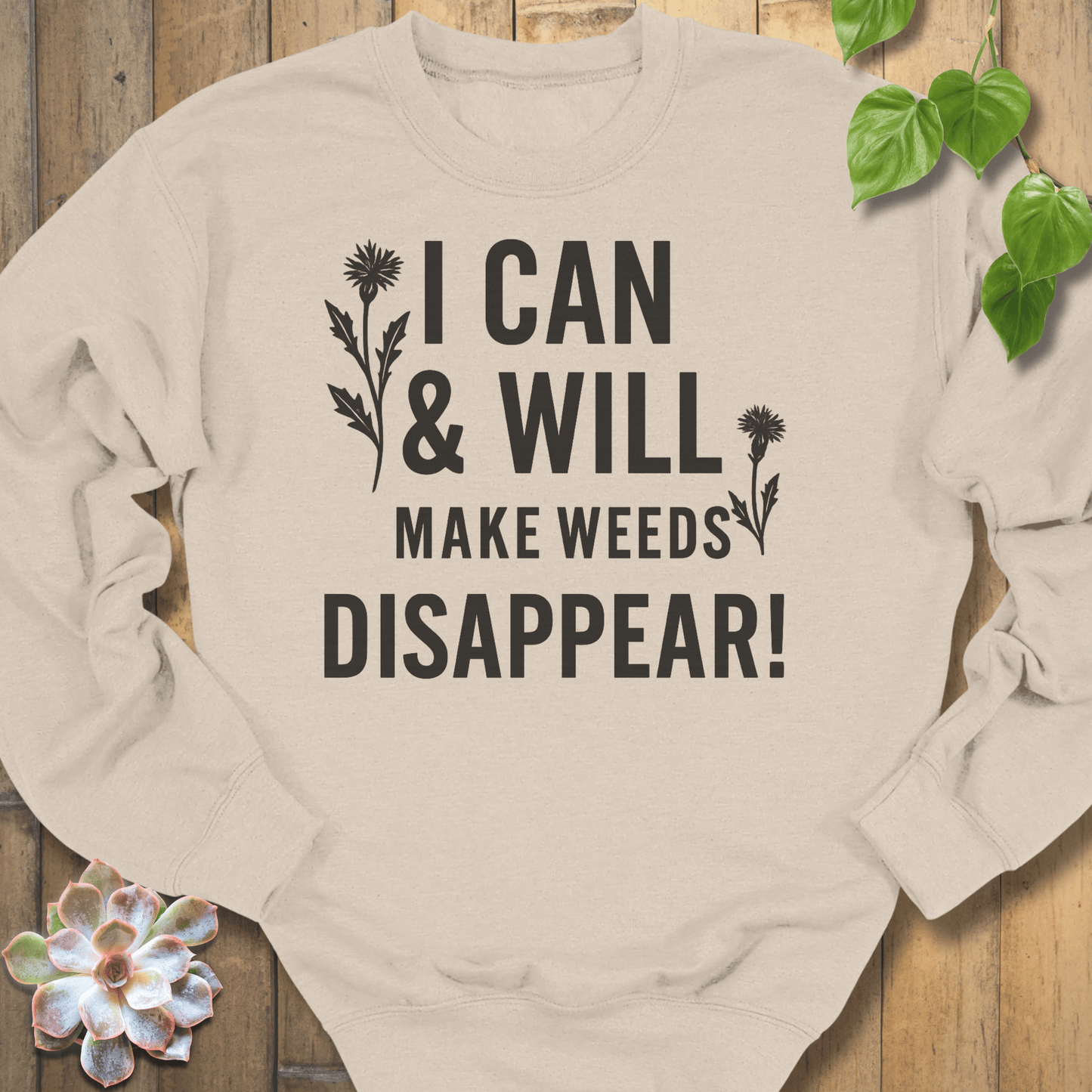 Sand / S I Will & I Can Sweatshirt Sweatshirt