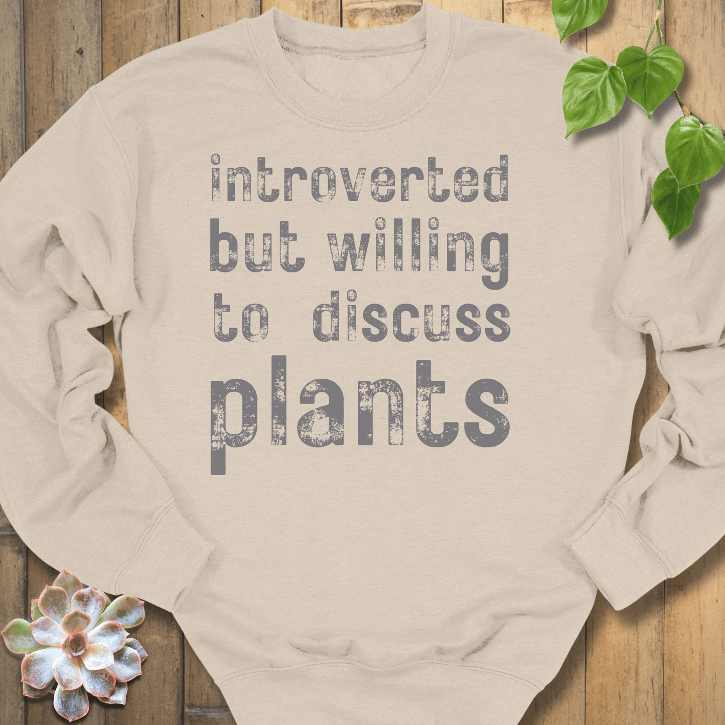 Sand / S Introverted Sweatshirt Sweatshirt