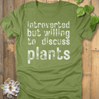 Heather Green / M Introverted T-Shirt T-Shirt