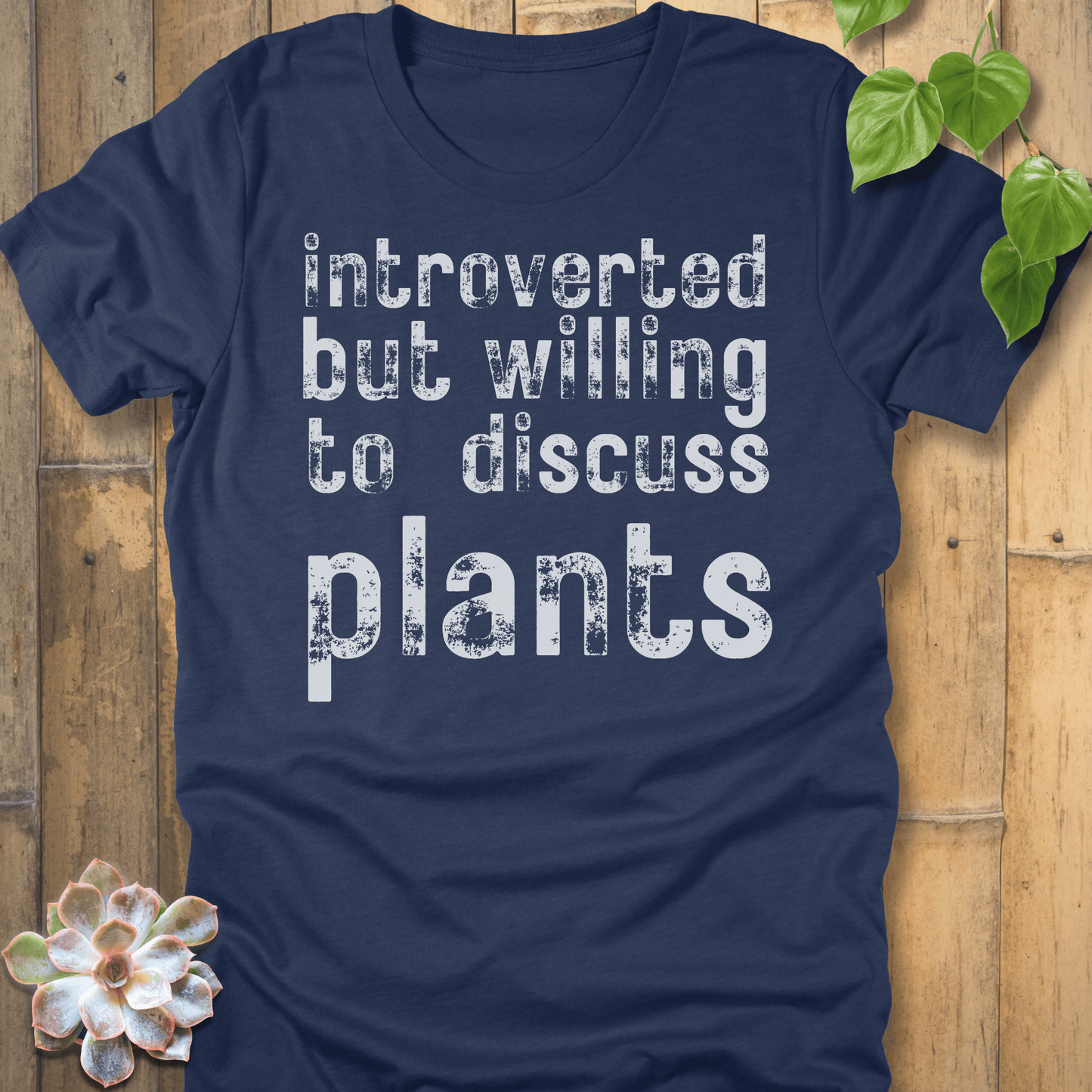 Heather Navy / S Introverted T-Shirt T-Shirt