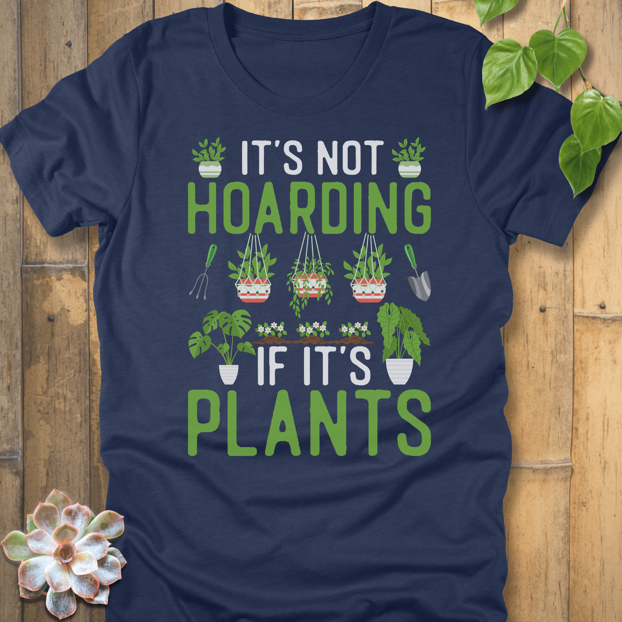 Heather Navy / S It's Not Hoarding T-Shirt T-Shirt