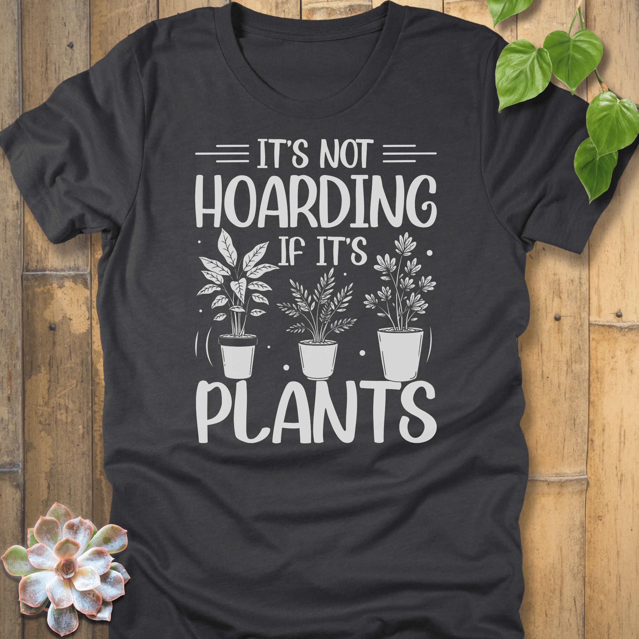 Dark Grey Heather / S It's Plants T-Shirt T-Shirt