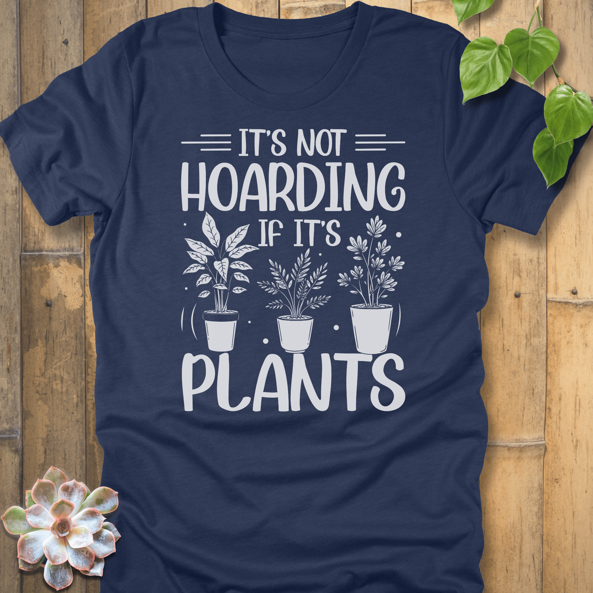 Heather Navy / S It's Plants T-Shirt T-Shirt