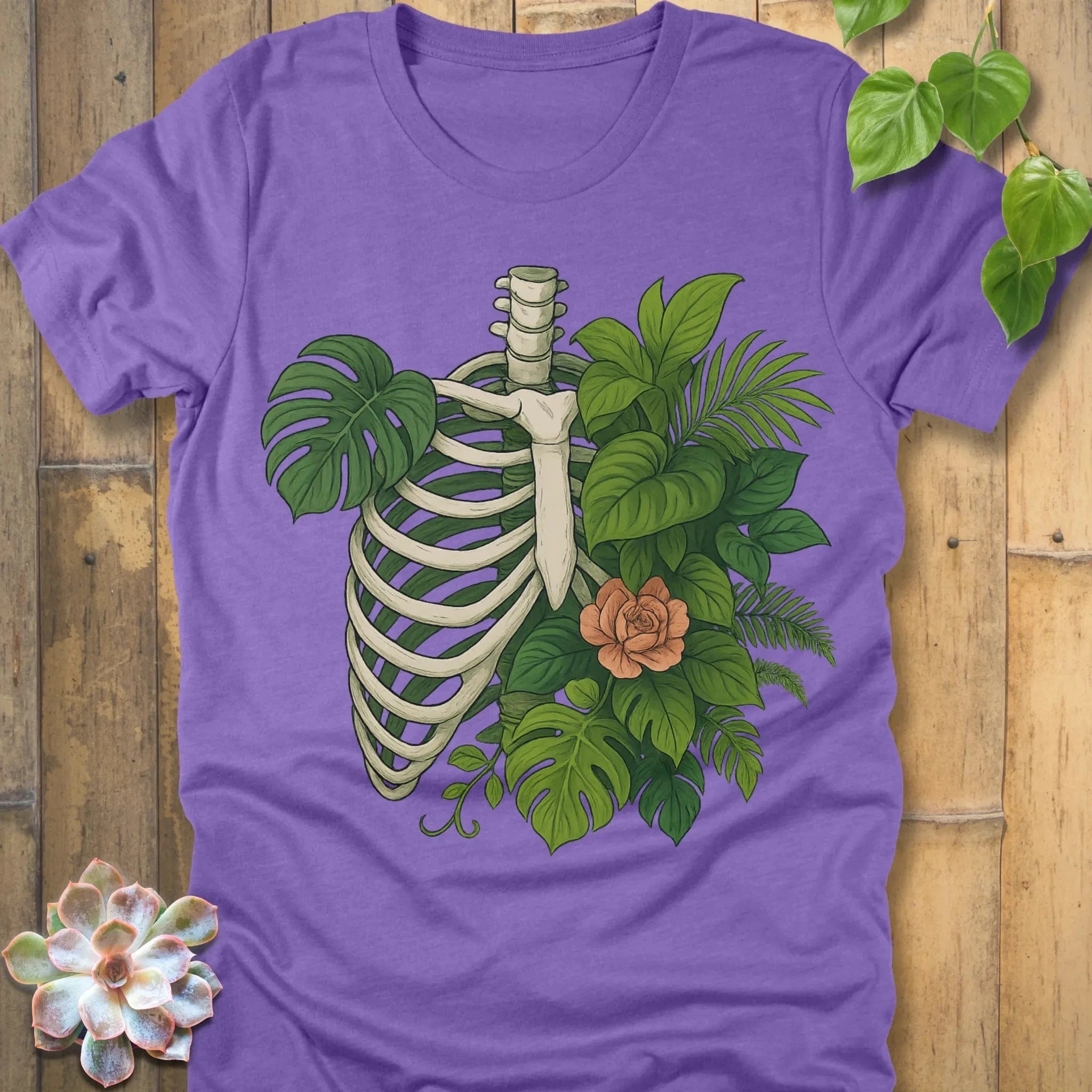 Heather Team Purple / S Jungle Bones T-Shirt T-Shirt