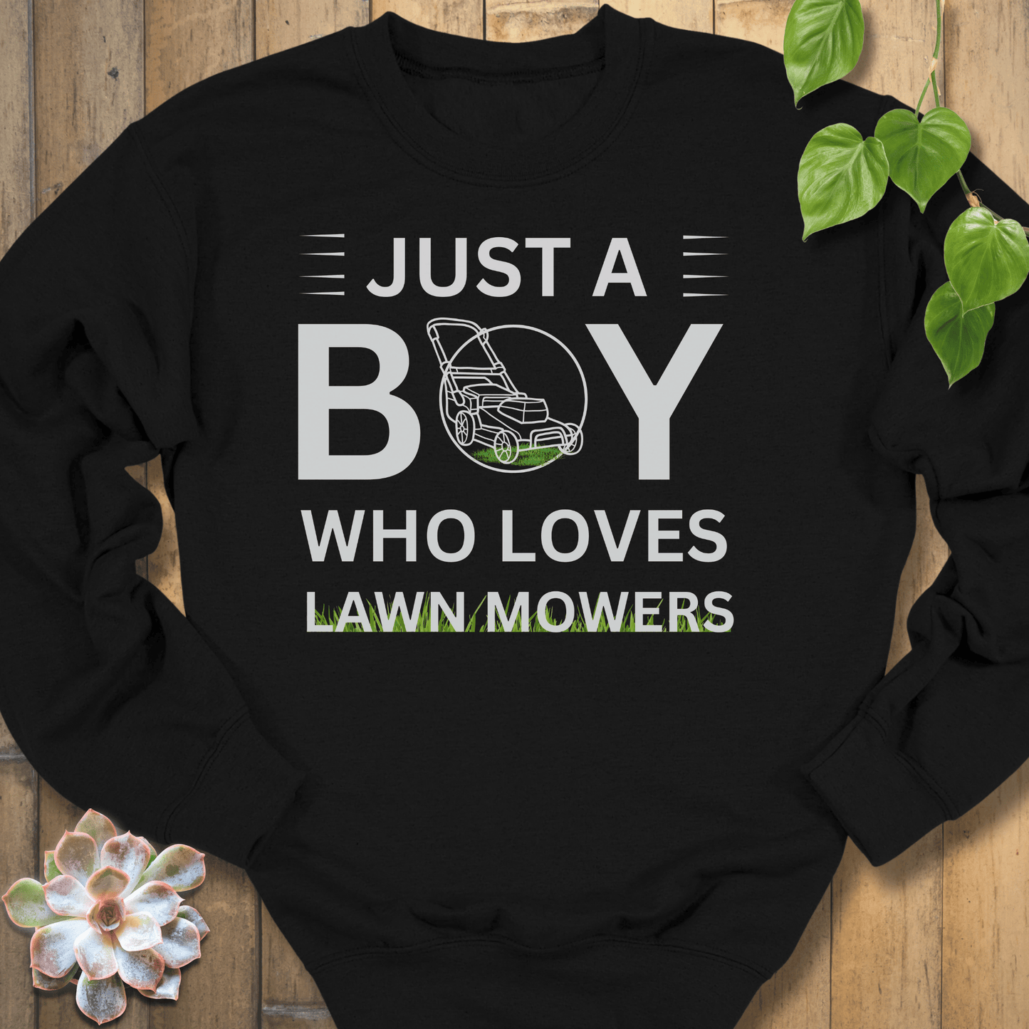 Black / S Just A Boy Sweatshirt Sweatshirt