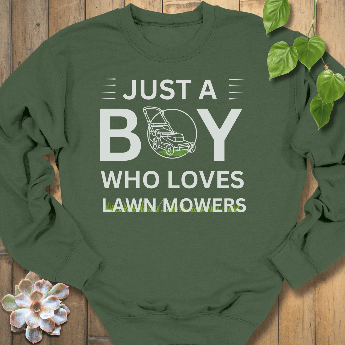 Military Green / S Just A Boy Sweatshirt Sweatshirt
