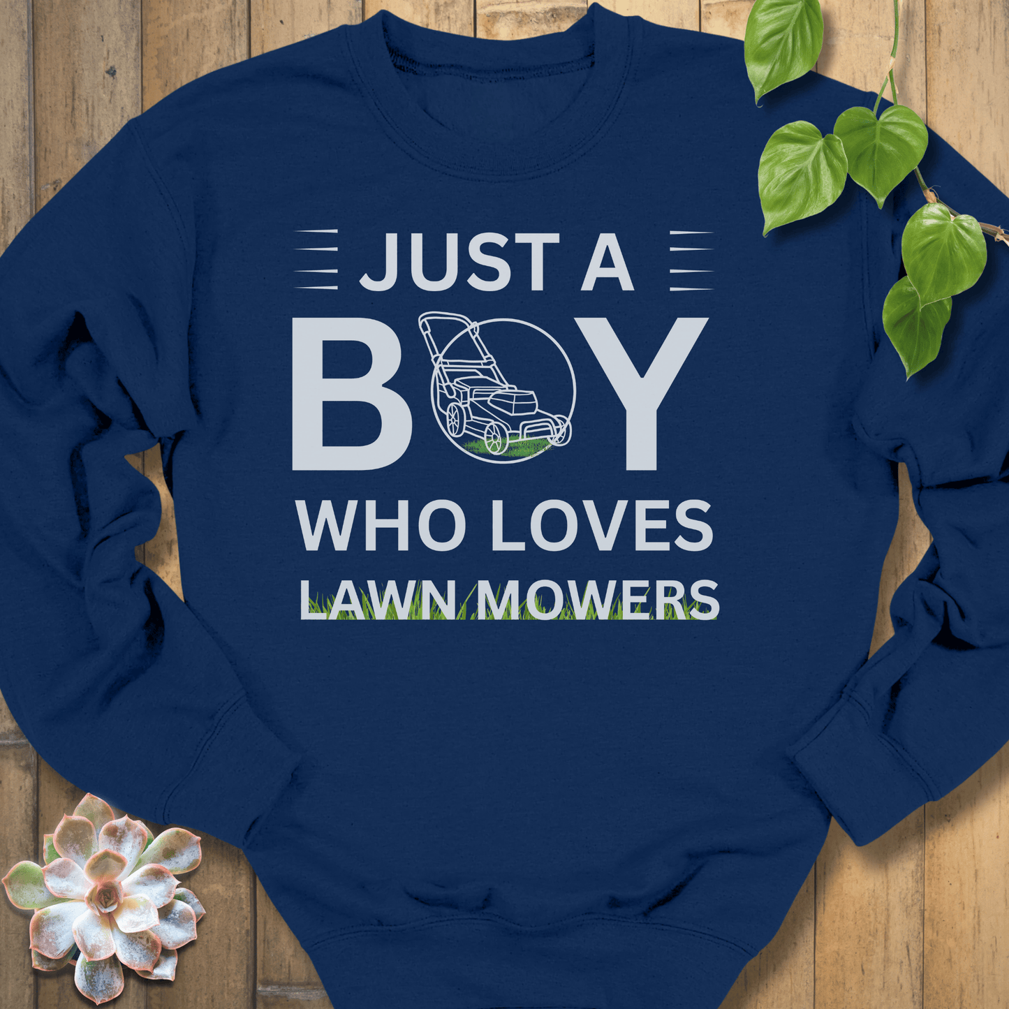 Navy / S Just A Boy Sweatshirt Sweatshirt