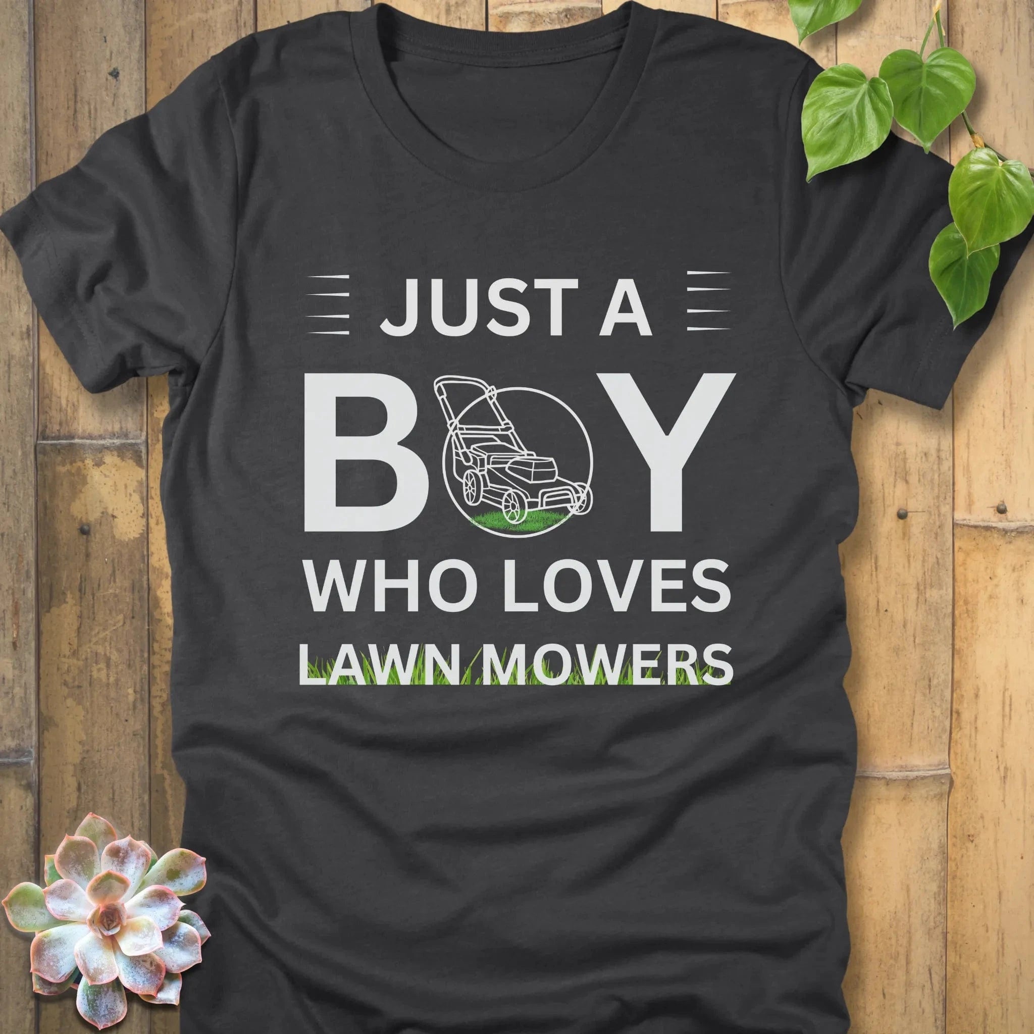 Dark Grey Heather / S Just A Boy T-Shirt T-Shirt