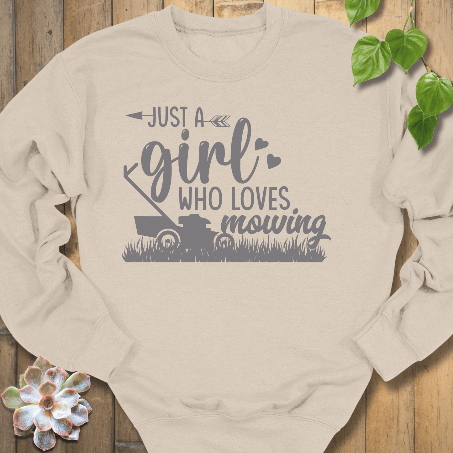 Sand / S Just A Girl Sweatshirt Sweatshirt