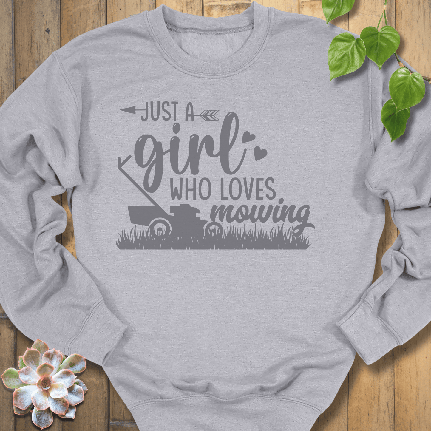 Sport Grey / S Just A Girl Sweatshirt Sweatshirt