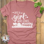 Heather Mauve / S Just a Girl T-Shirt T-Shirt