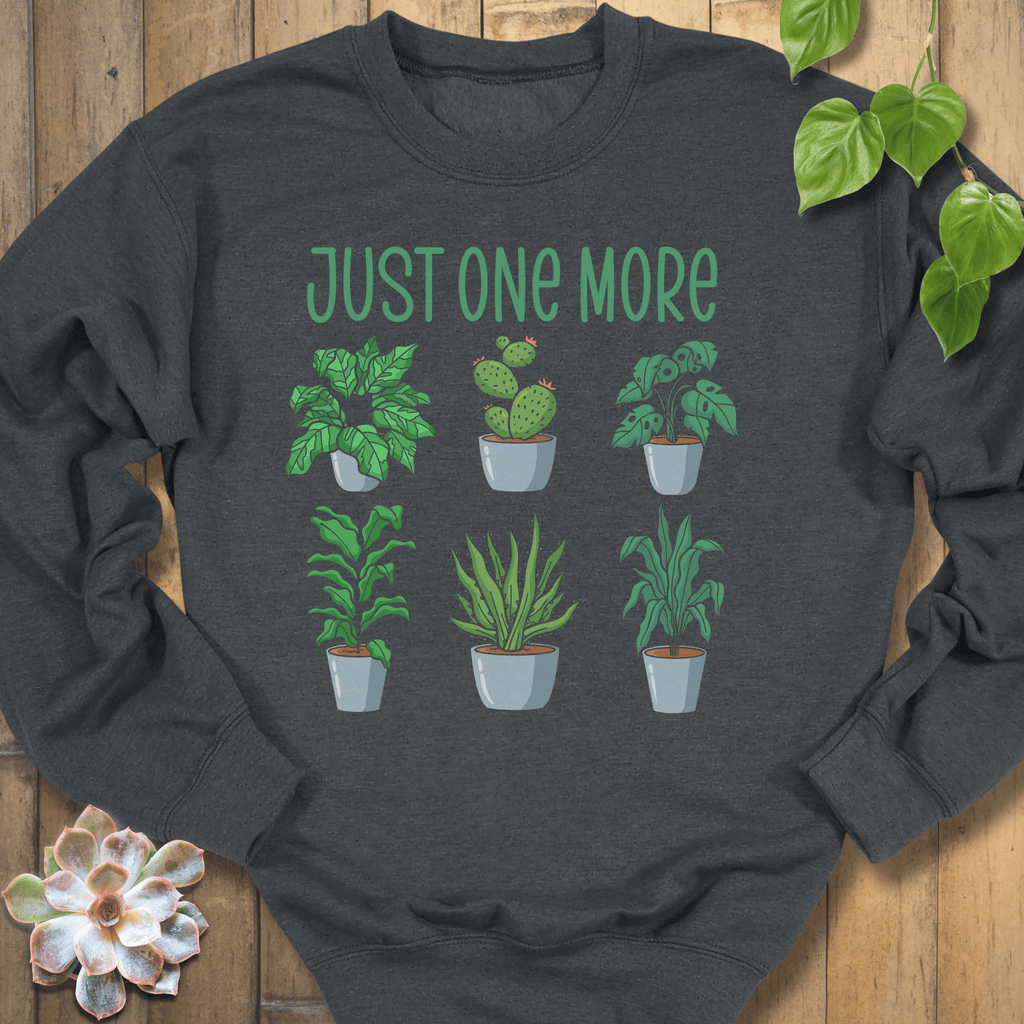 Dark Heather / S Just One More Sweatshirt Sweatshirt