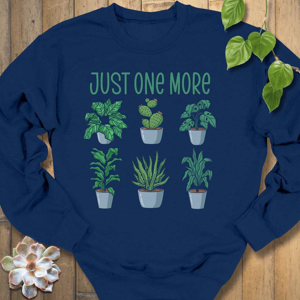 Navy / S Just One More Sweatshirt Sweatshirt