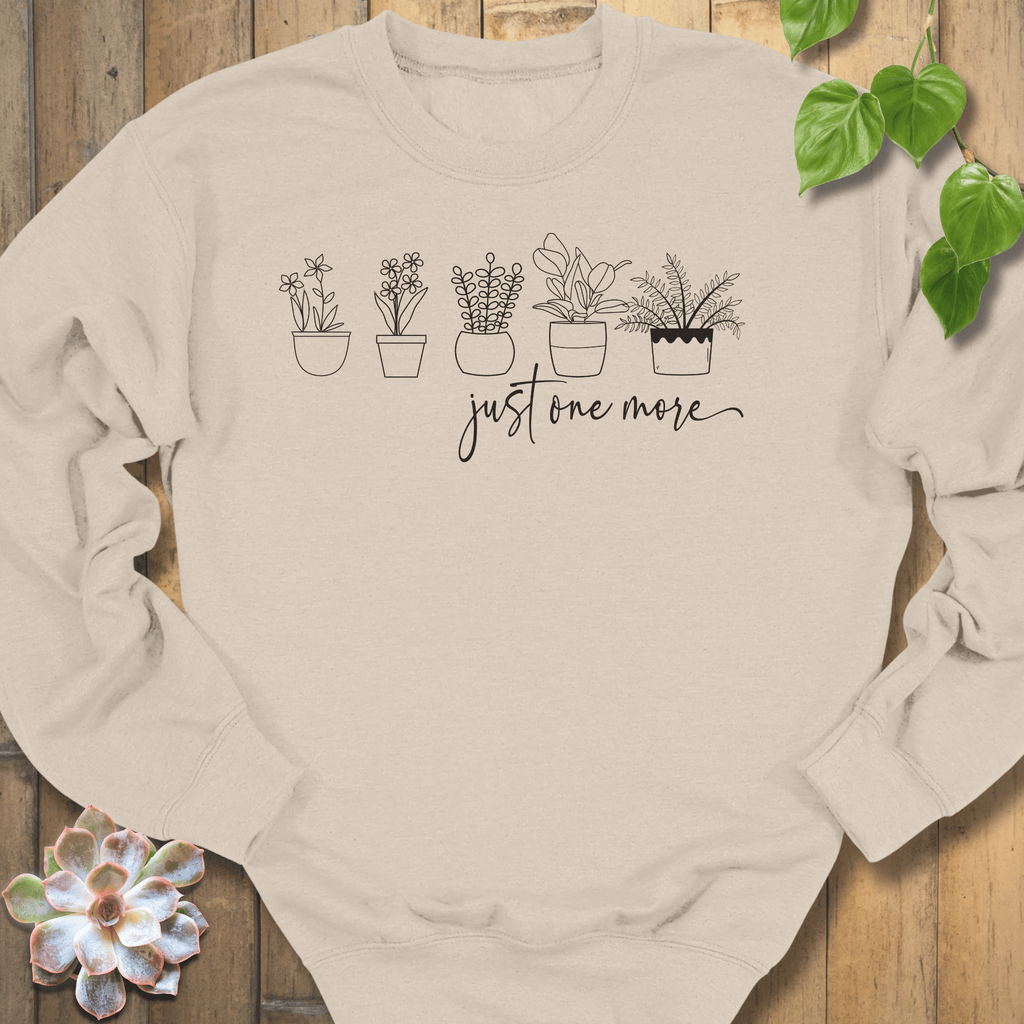 Sand / S Just One More Sweatshirt Sweatshirt