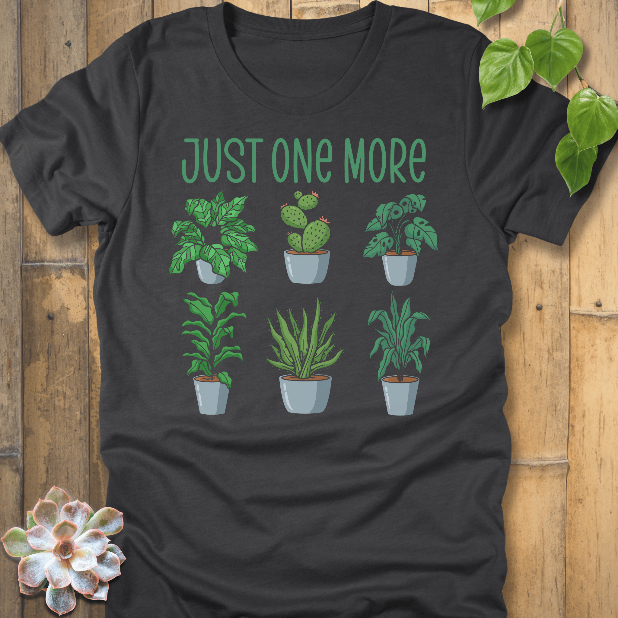 Dark Grey Heather / S Just One More T-Shirt T-Shirt