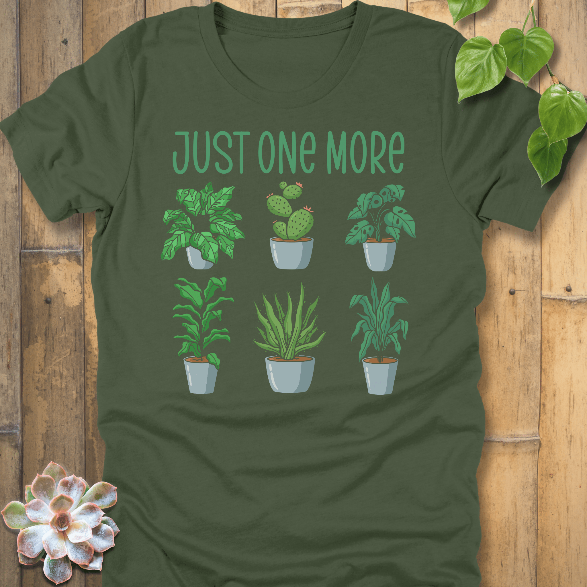 Military Green / S Just One More T-Shirt T-Shirt