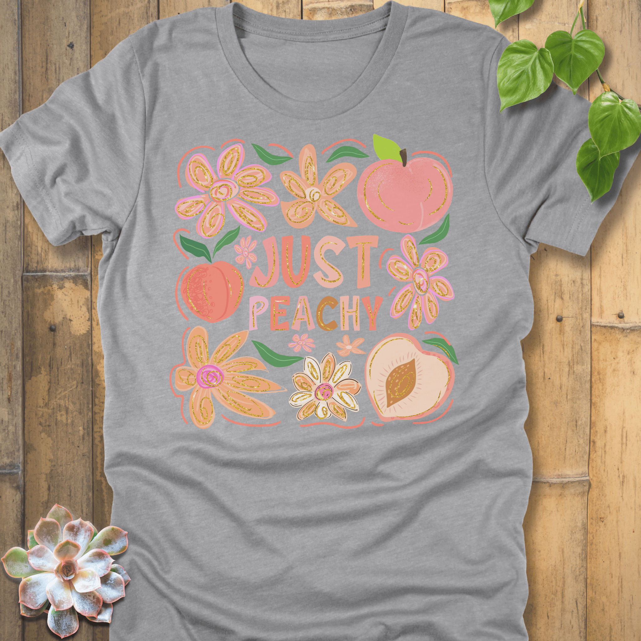 Athletic Heather / S Just Peachy T-Shirt T-Shirt