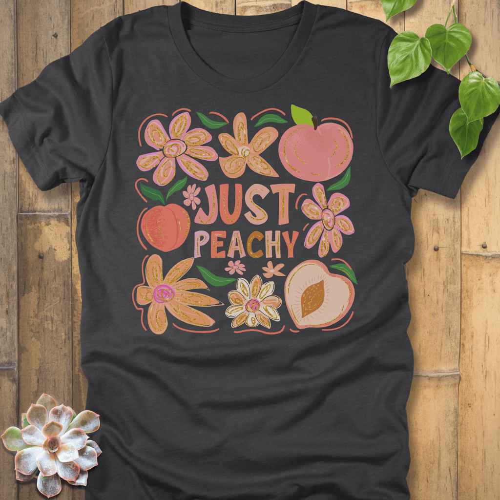 Dark Grey Heather / S Just Peachy T-Shirt T-Shirt