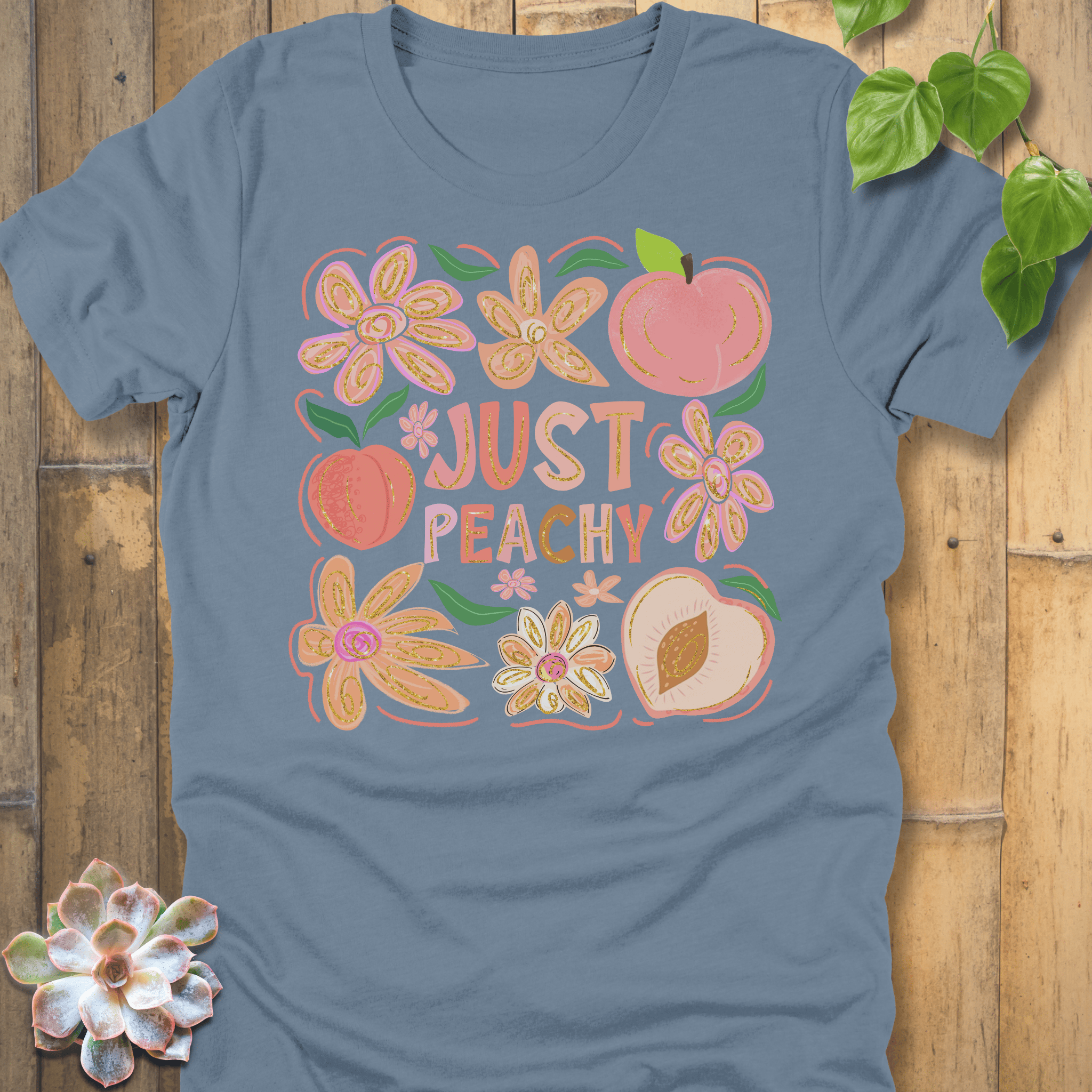Steel Blue / S Just Peachy T-Shirt T-Shirt