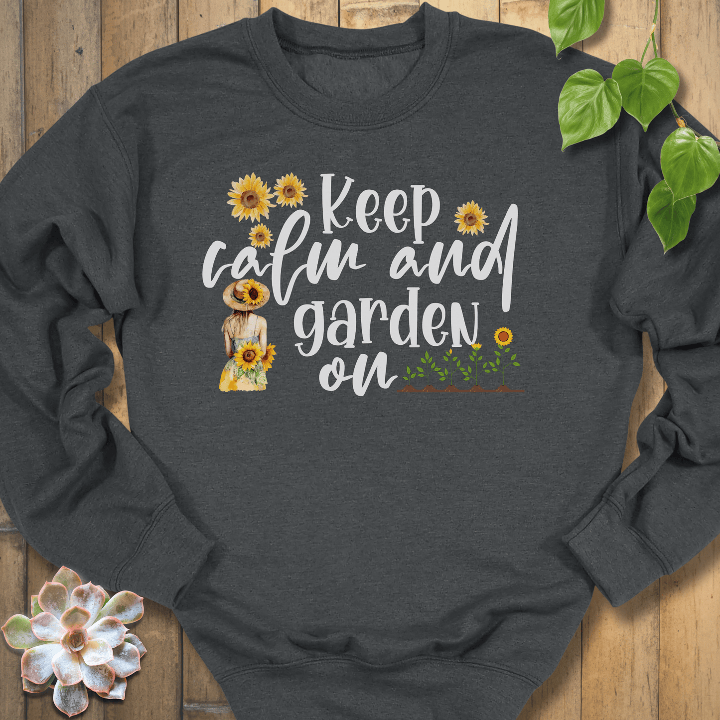 Dark Heather / S Keep Calm Sweatshirt Sweatshirt