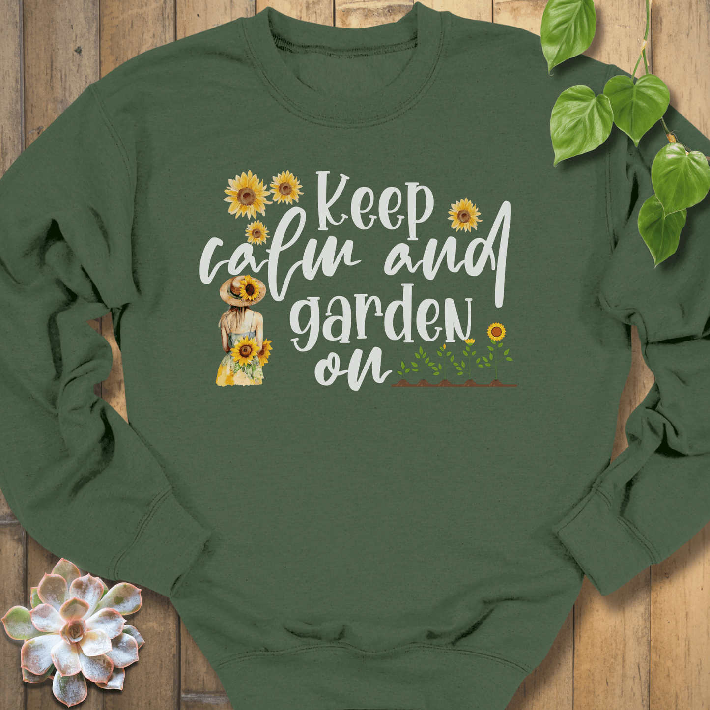 Military Green / S Keep Calm Sweatshirt Sweatshirt