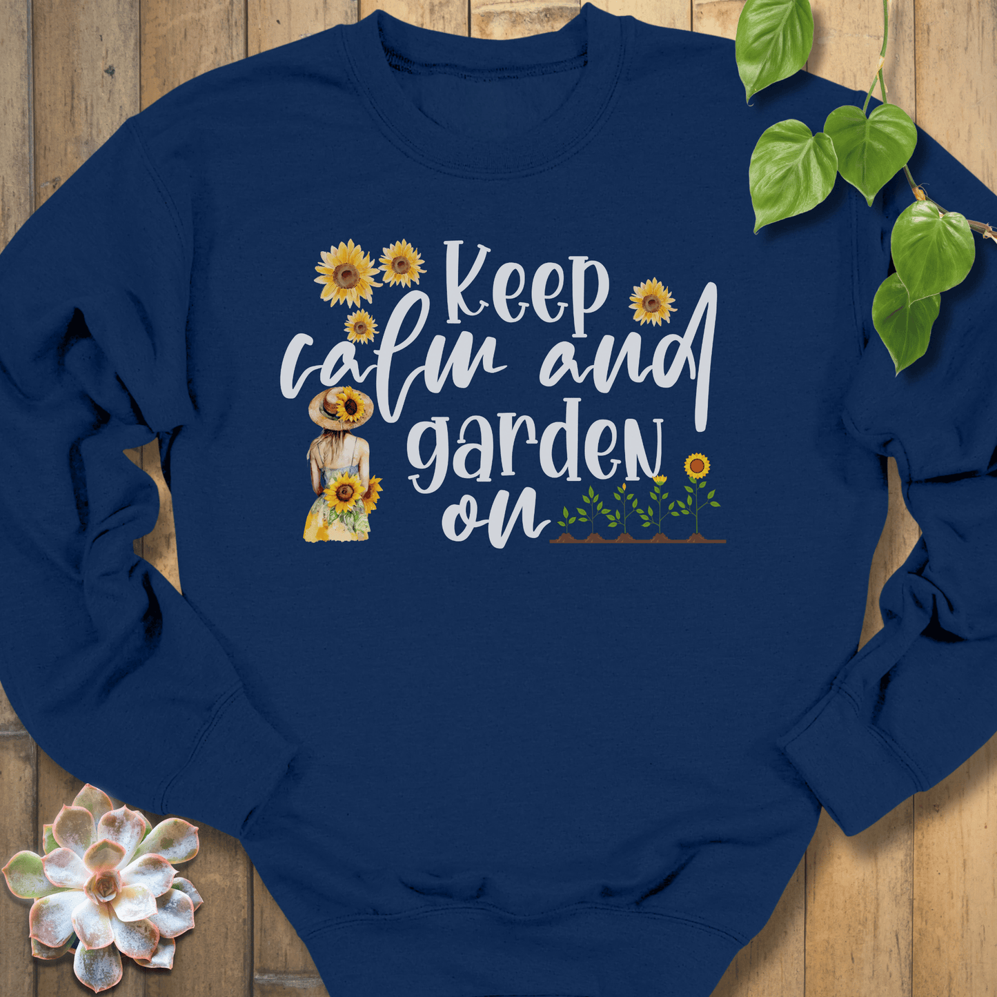 Navy / S Keep Calm Sweatshirt Sweatshirt