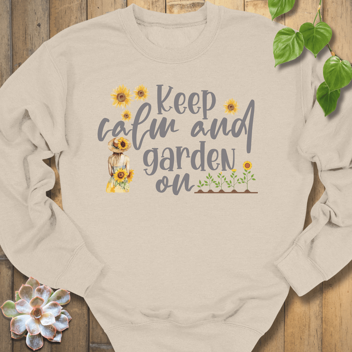 Sand / S Keep Calm Sweatshirt Sweatshirt