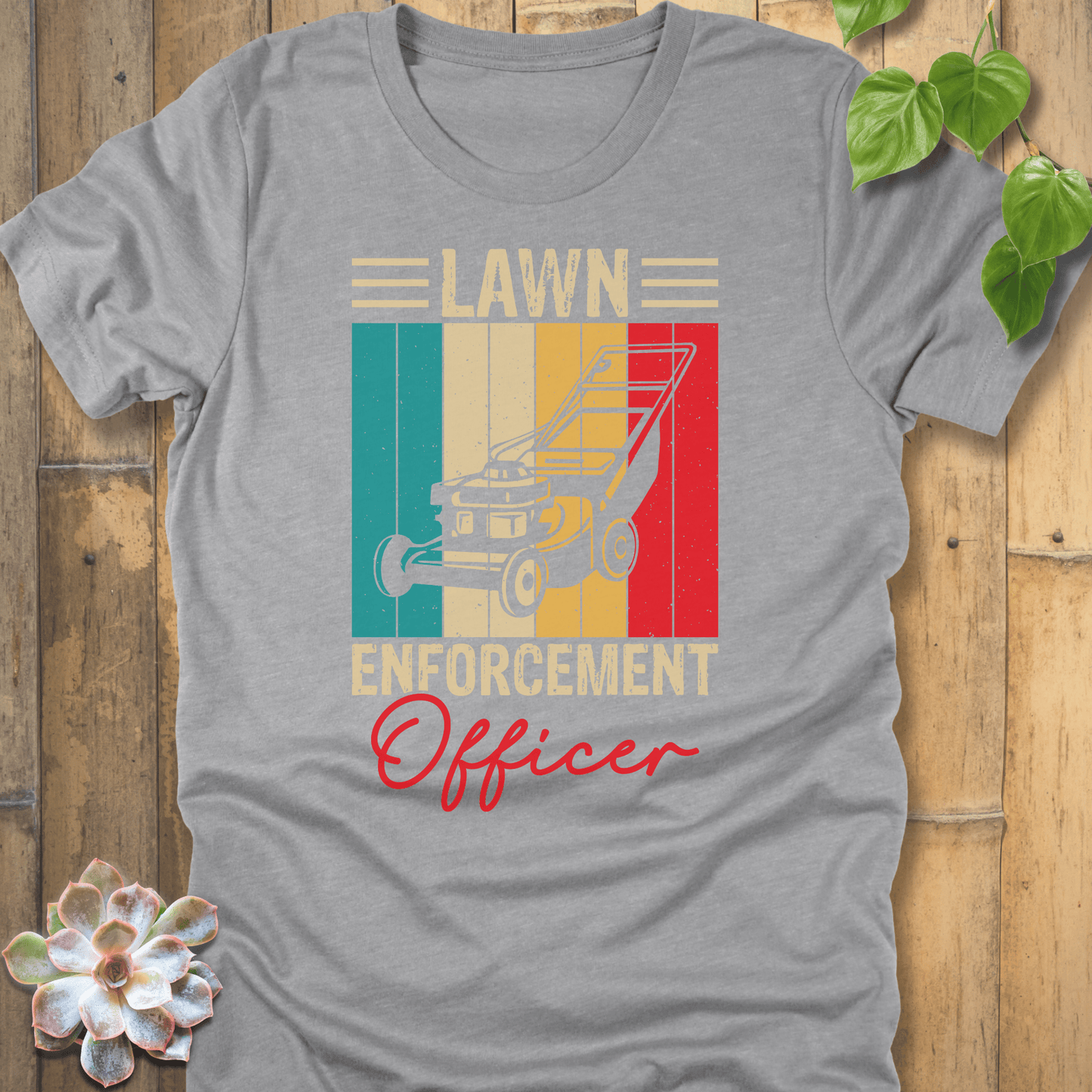 Athletic Heather / S Lawn Enforcement Officer T-Shirt T-Shirt