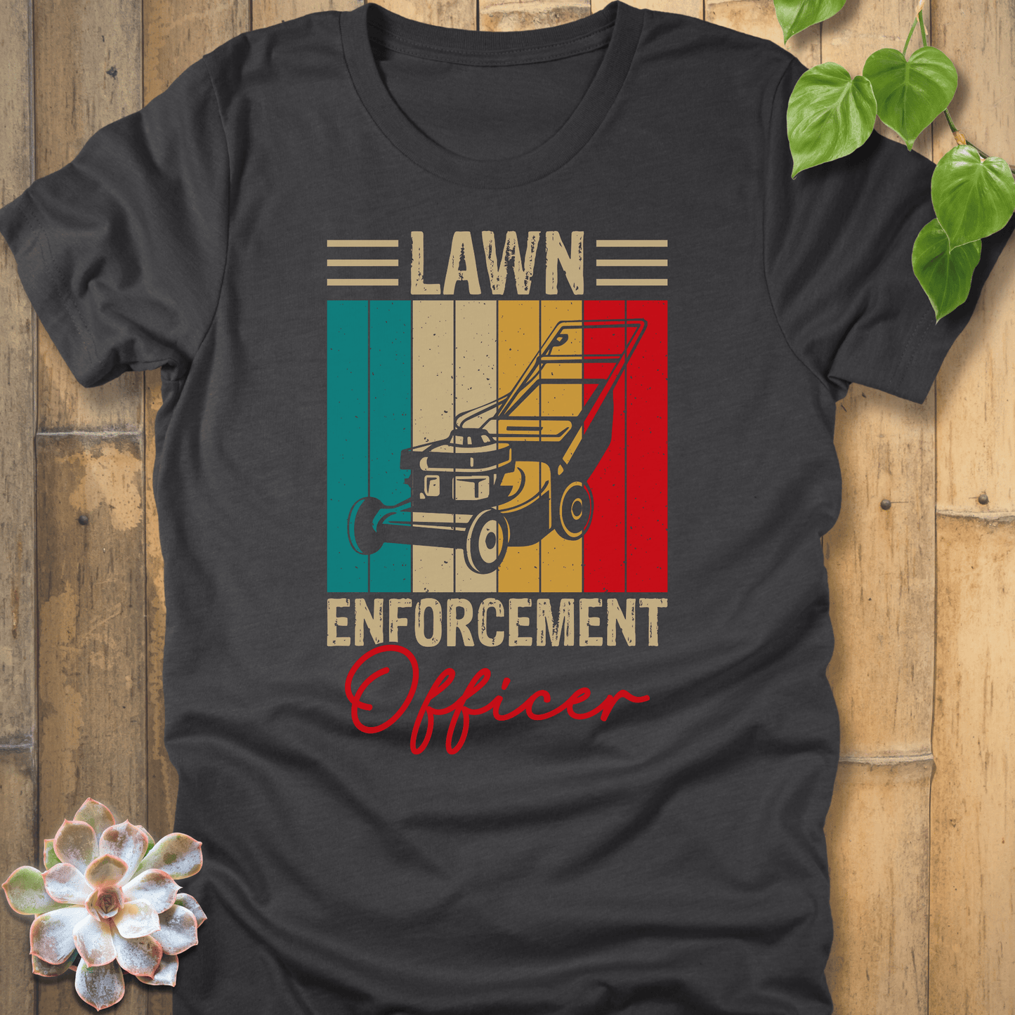 Dark Grey Heather / S Lawn Enforcement Officer T-Shirt T-Shirt