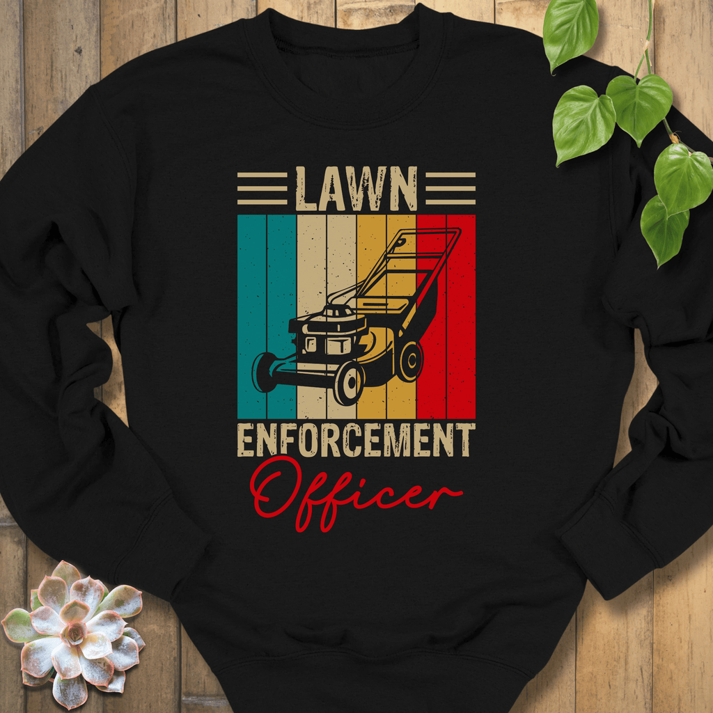 Black / S Lawn Enforcer Officer Sweatshirt Sweatshirt