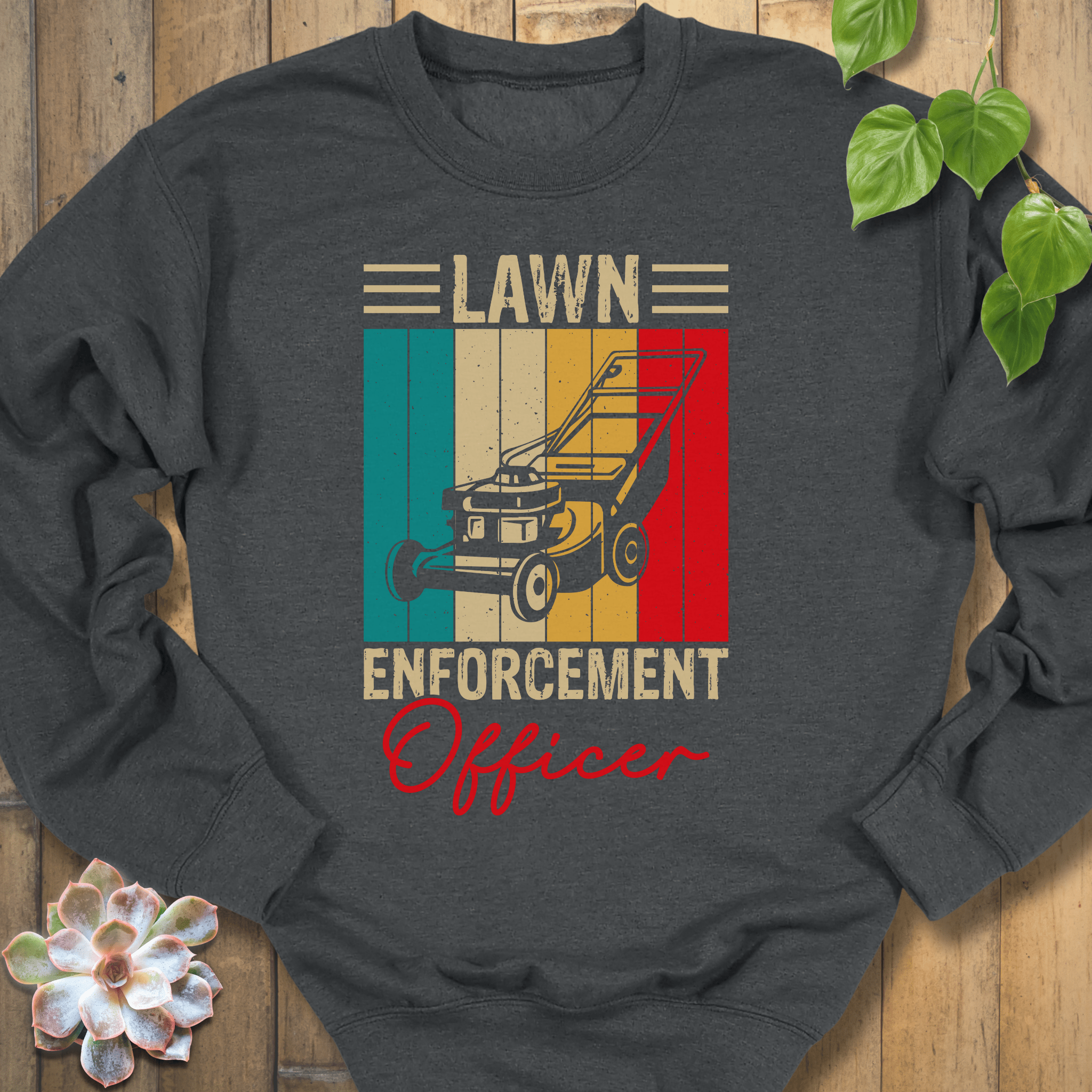 Dark Heather / S Lawn Enforcer Officer Sweatshirt Sweatshirt