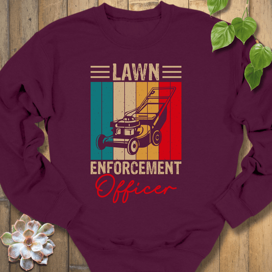 Maroon / S Lawn Enforcer Officer Sweatshirt Sweatshirt