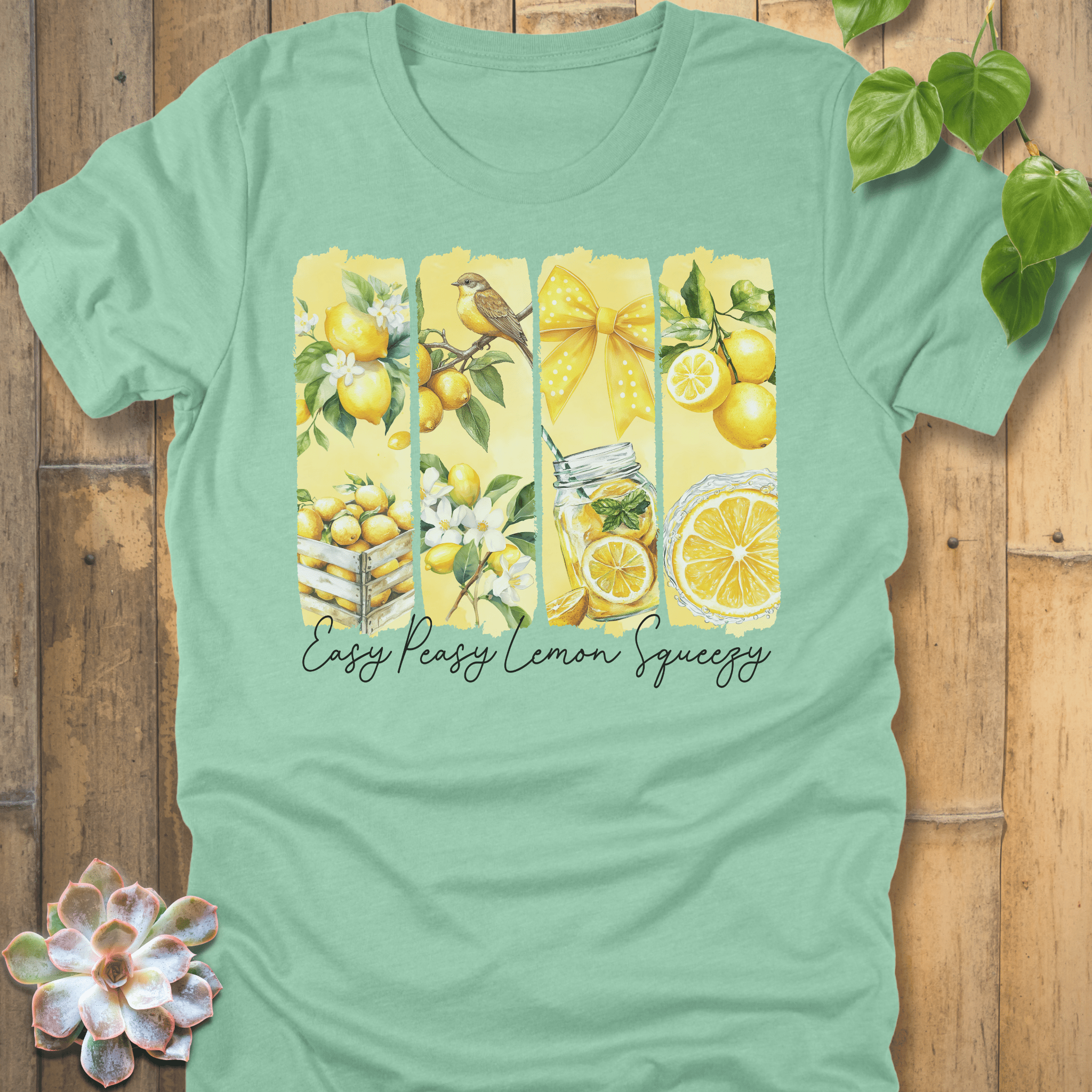 Heather Mint / S Lemon Squeezy T-shirt T-Shirt