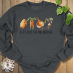 Dark Heather / S Let's Root For One Another Sweatshirt Sweatshirt