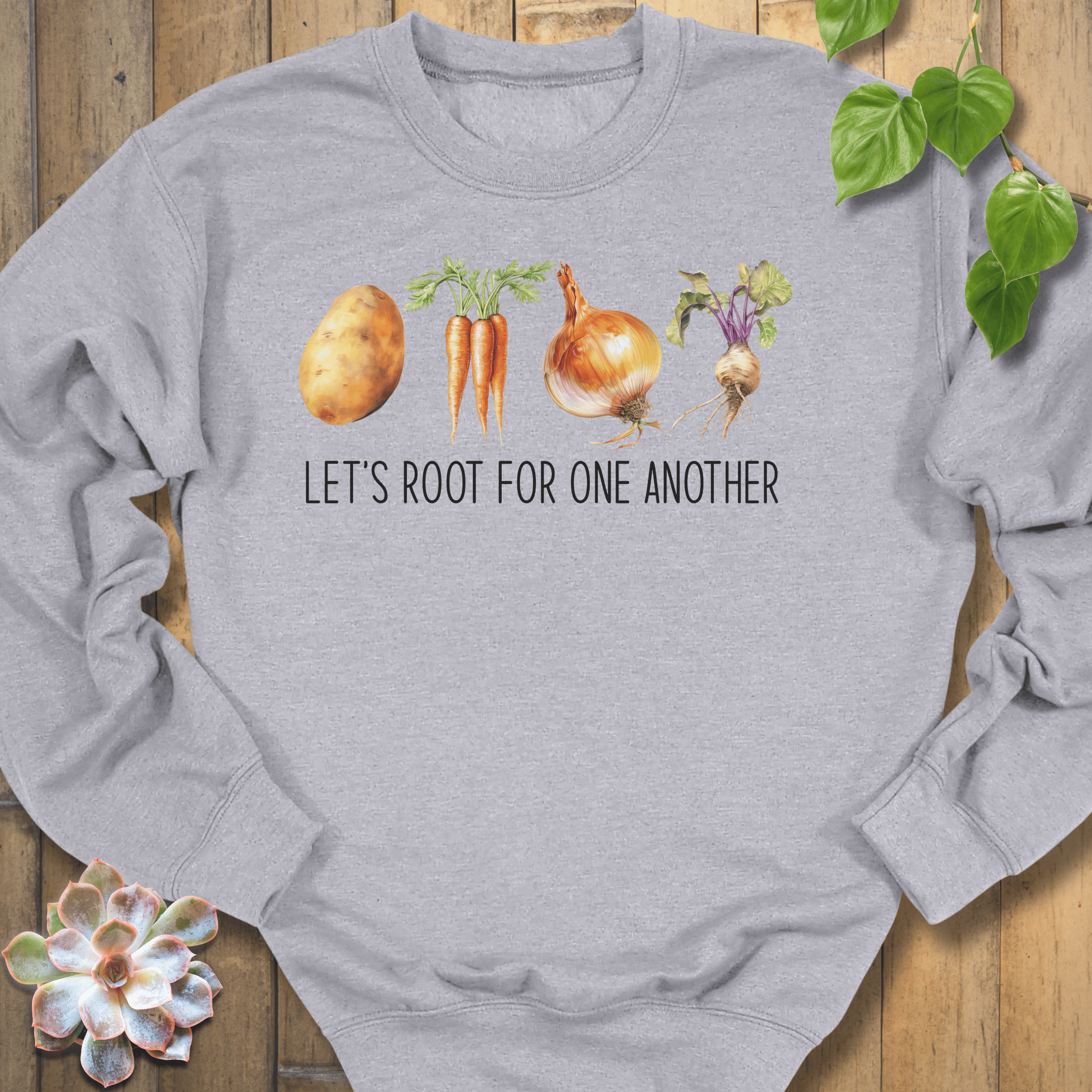 Sport Grey / S Let's Root For One Another Sweatshirt Sweatshirt