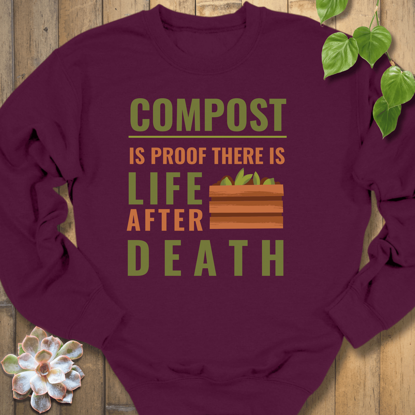 Maroon / S Life After Death Sweatshirt Sweatshirt