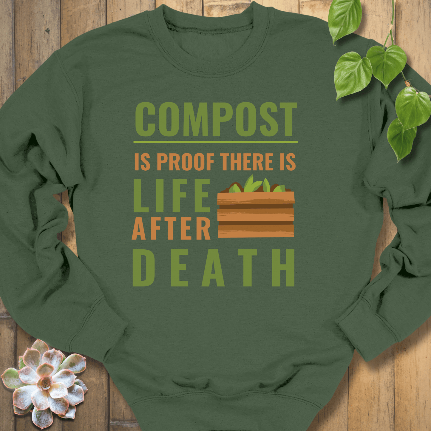 Military Green / S Life After Death Sweatshirt Sweatshirt