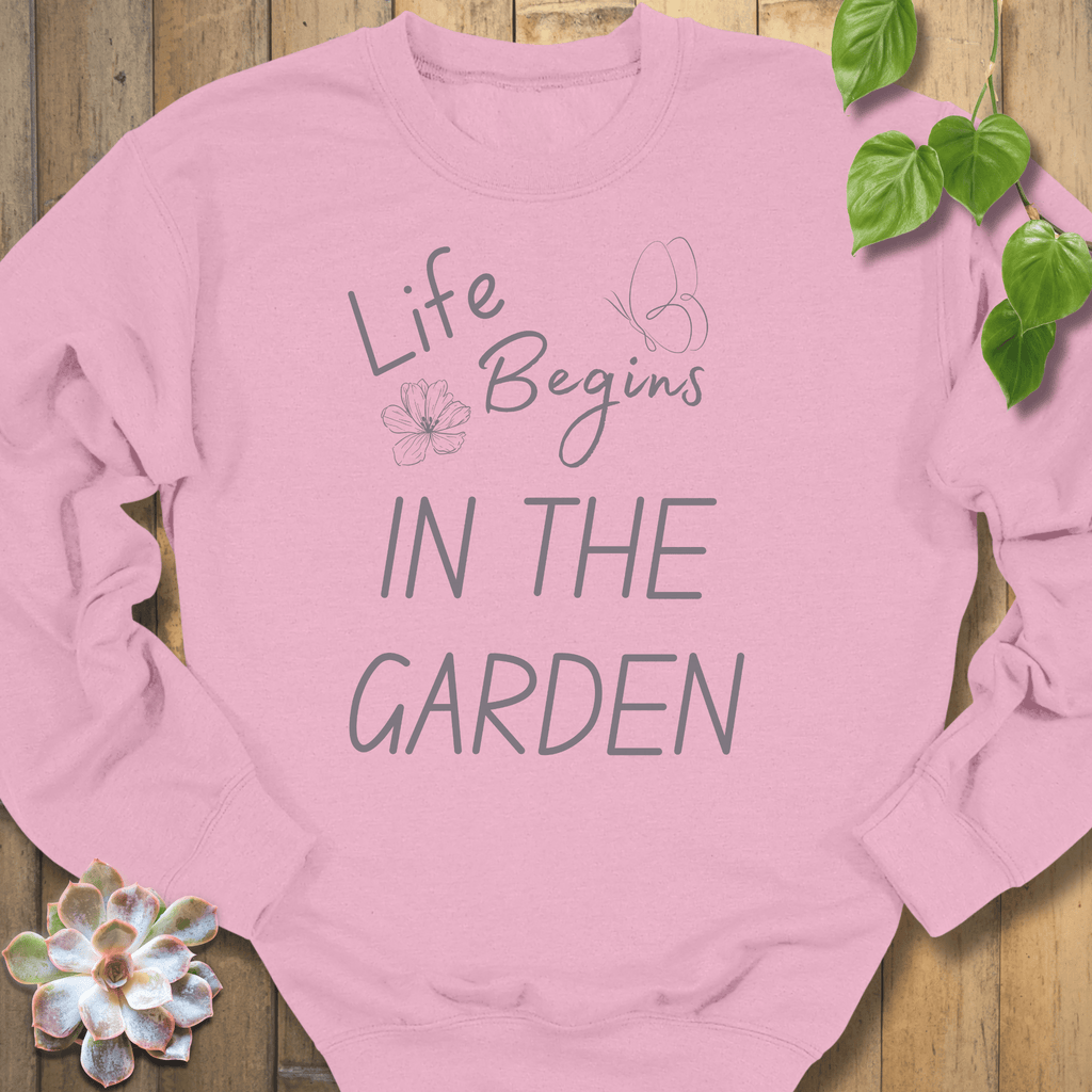 Light Pink / S Life Begins Sweatshirt Sweatshirt