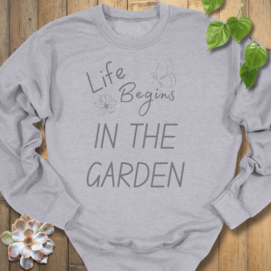 Sport Grey / S Life Begins Sweatshirt Sweatshirt
