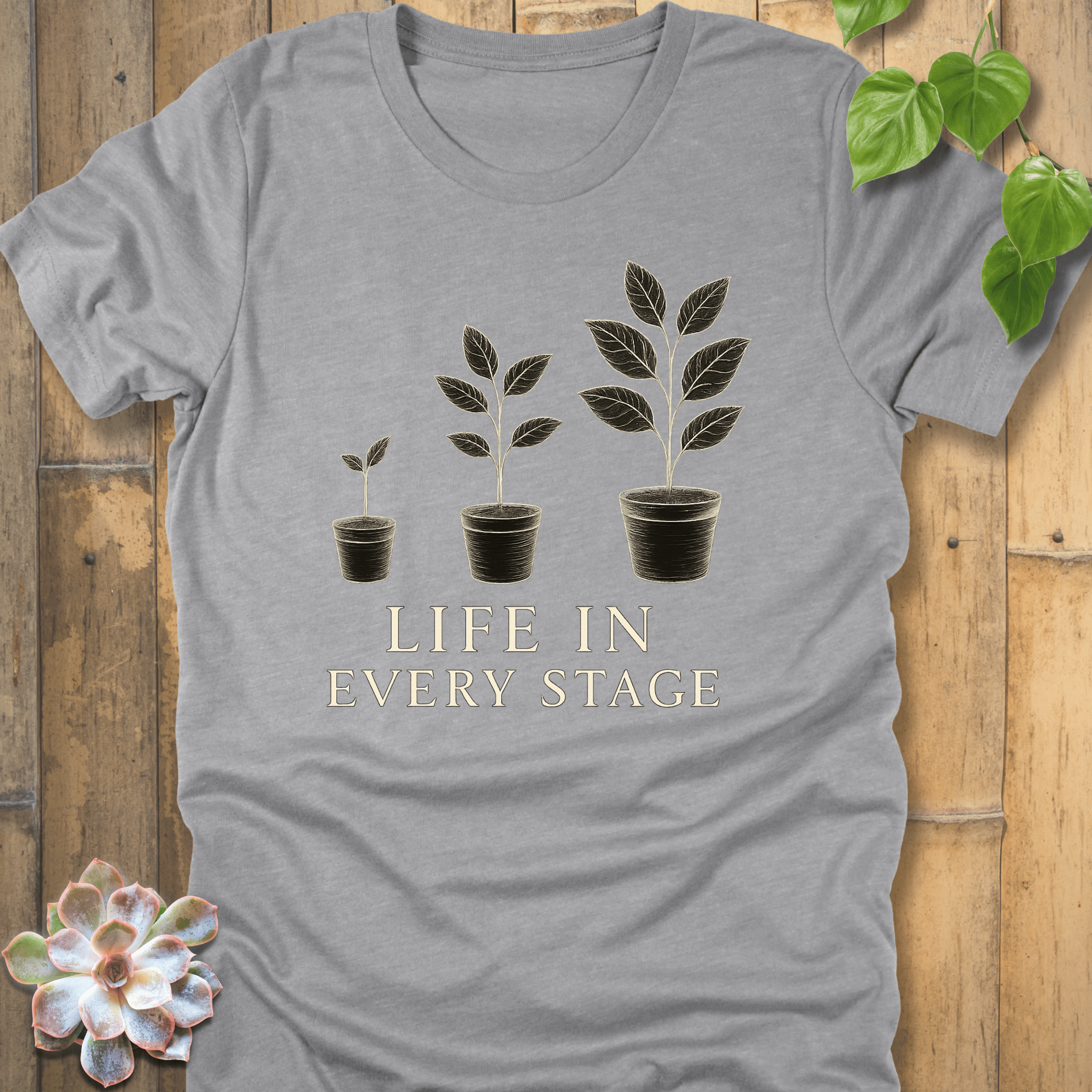 Athletic Heather / S Life In Every Stage T-Shirt T-Shirt