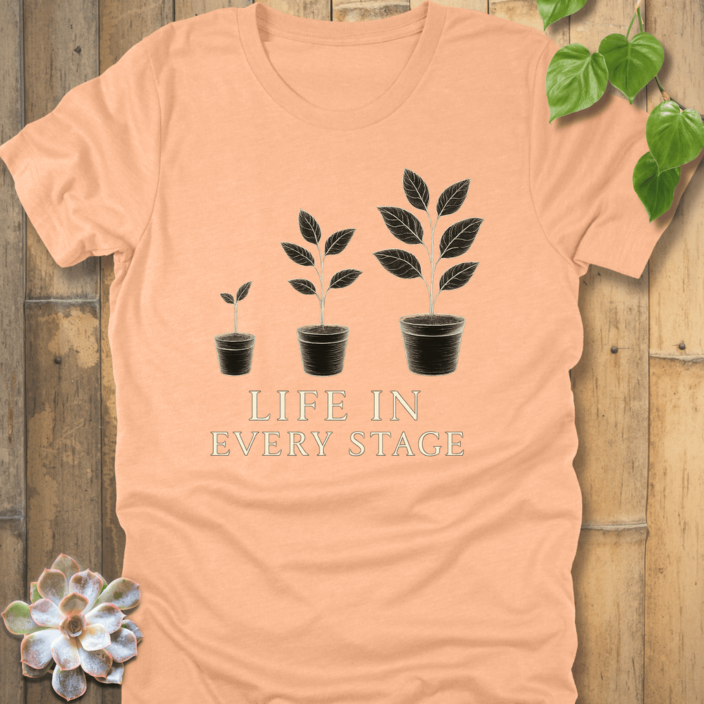Heather Peach / S Life In Every Stage T-Shirt T-Shirt