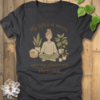 Dark Grey Heather / S Life Is A Mess T-Shirt T-Shirt