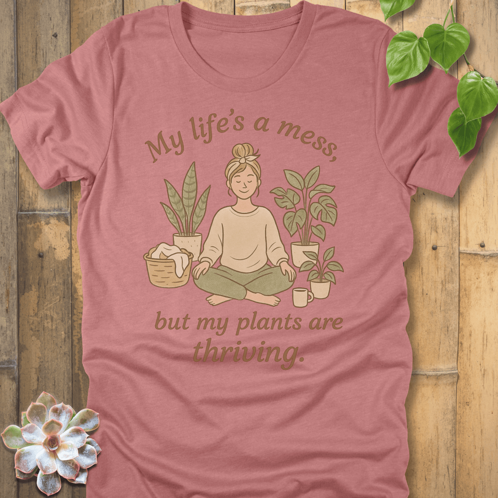 Heather Mauve / S Life Is A Mess T-Shirt T-Shirt