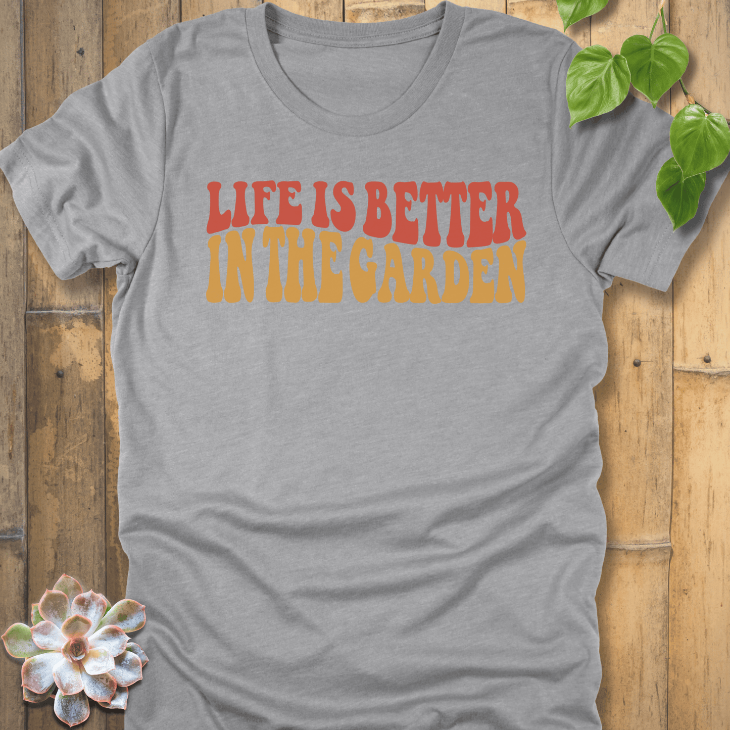 Athletic Heather / S Life Is Better T-Shirt T-Shirt