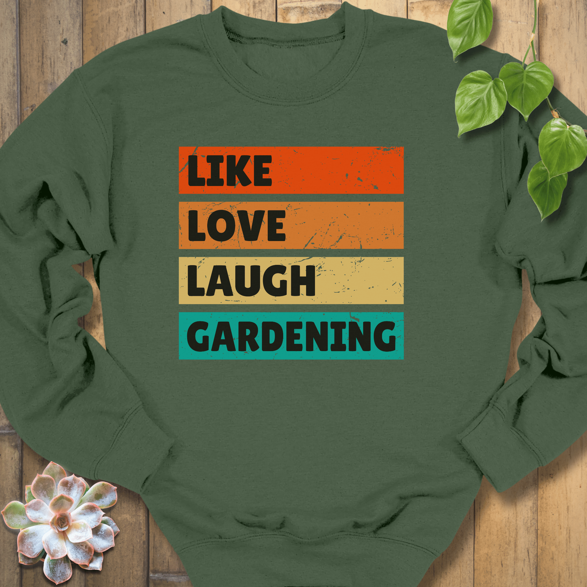 Military Green / S Like Love Sweatshirt Sweatshirt