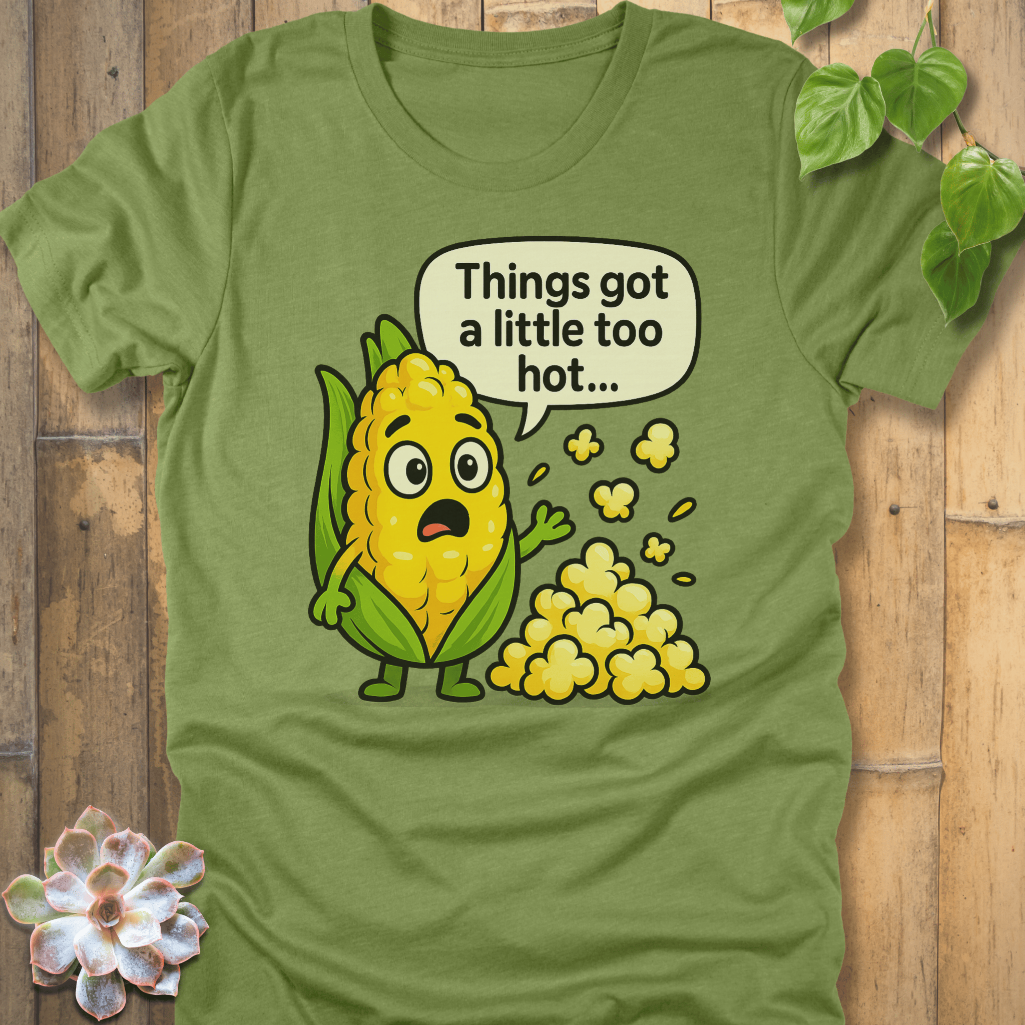 Heather Green / S Little Too Hot T-Shirt T-Shirt
