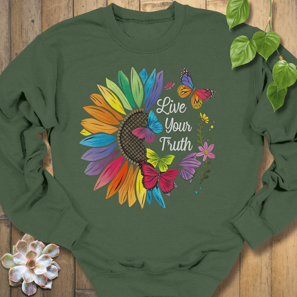 Military Green / S Live Your Truth Sweatshirt Sweatshirt